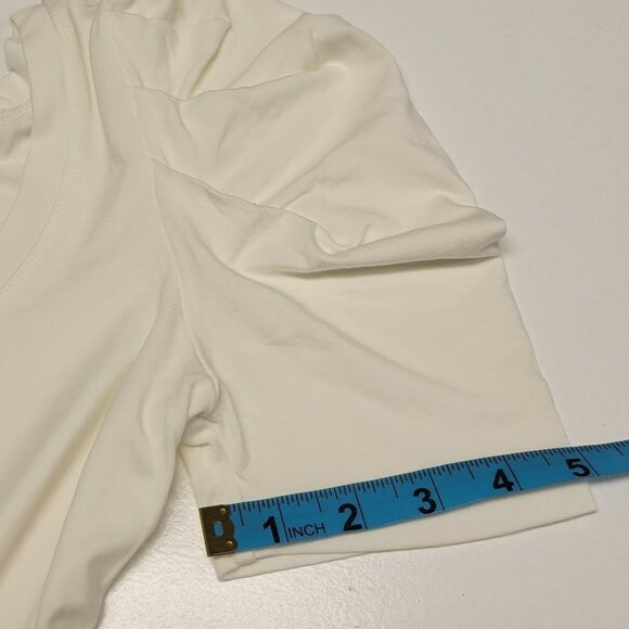 𝅺WHITE Short Sleeve Blouse Top Tees  Size S - NWOT - Picture 4 of 5